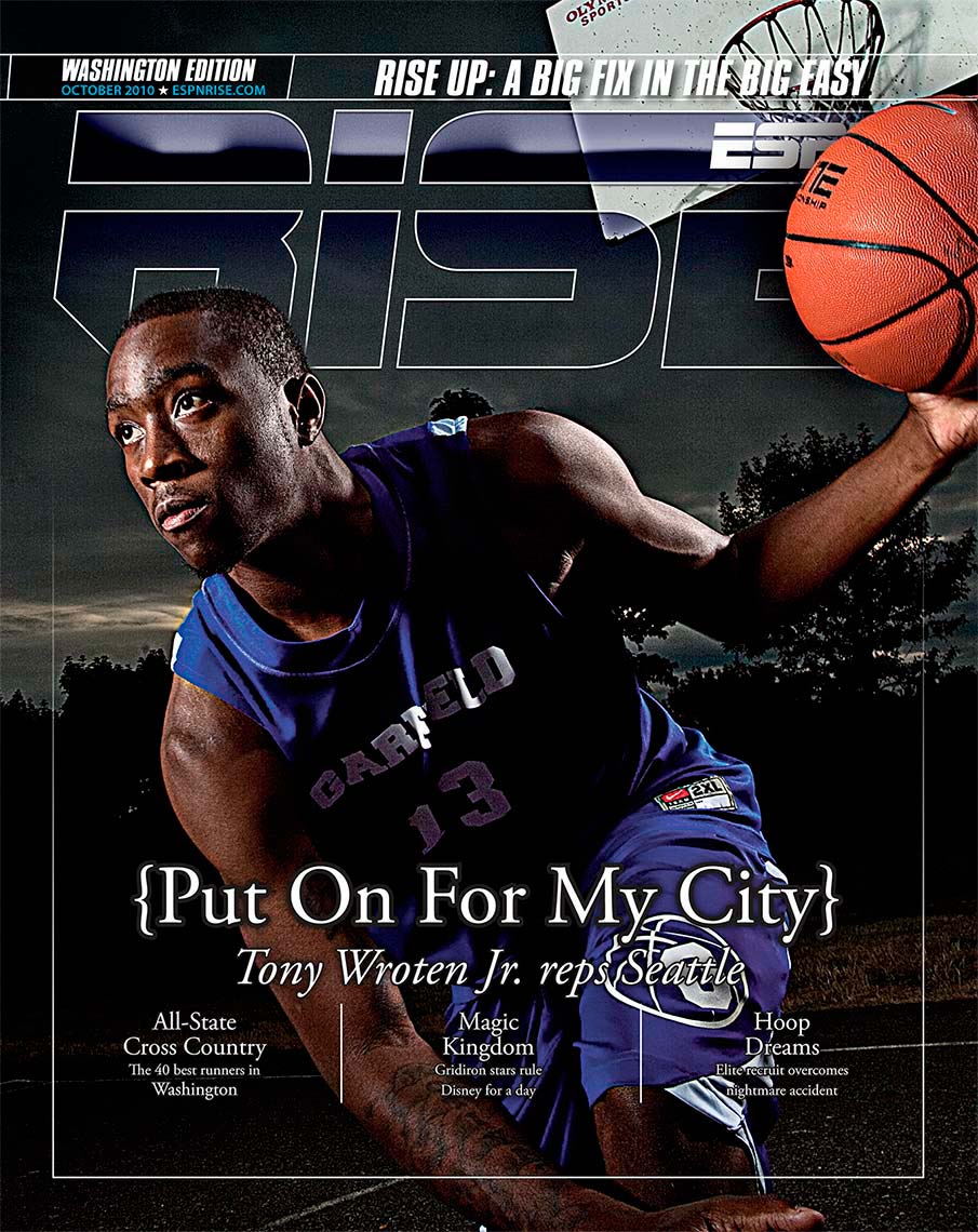 Tony Wroten, ESPN, Magazine Cover, Sports photography, editorial, business photography, corporate annual report photography celebrity photography, seattle tacoma photographer
